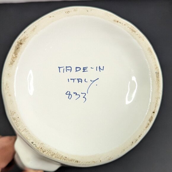 vintage Hand painted Cow Pitcher Made in Italy - Picture 6 of 8